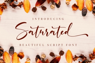 Saturated Font Download