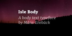 Isle Body Font Download