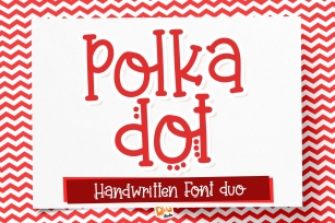 Polka Dot a Handwritten Font Duo Font Download