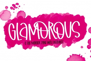 Glamorous - A Wild Clean & Tall Marker Font Font Download