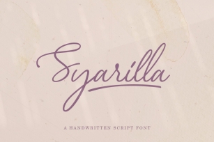 Syarilla - Handwritten Font Font Download