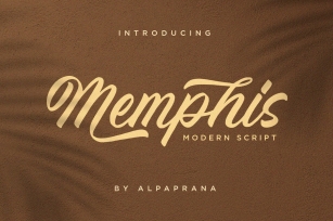 Memphis - Modern Script Font Font Download