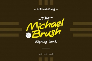 Michael Brush Display Font Font Download
