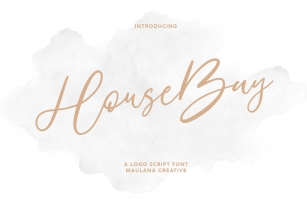 HouseBay Logo Script Font Font Download