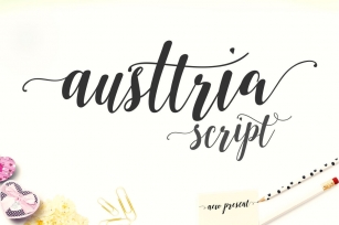Austtria Script & Letter Font Download