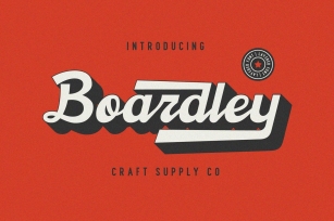 Boardley Script - Layered Font Font Download