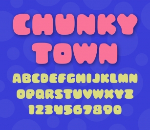 Chunky Town Dem Font Download