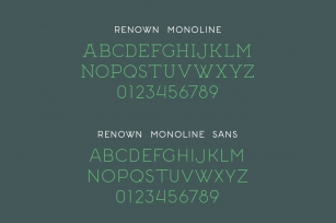 Renown Monoline Font Download