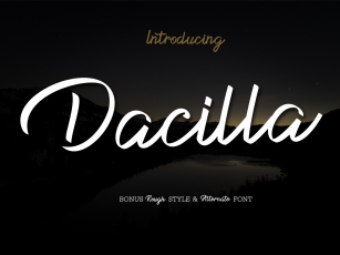 Dacilla Scrip Font Download