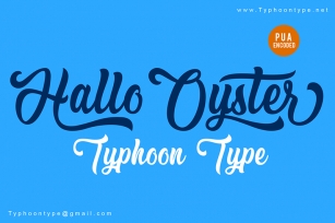 Hallo Oyster (Personal Use) Font Download