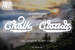 Chalk Clouds 100% Free Font Download