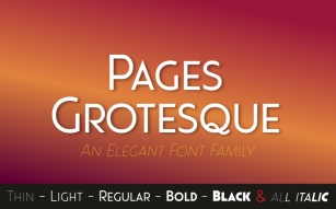 Pages Grotesque (Demo) Font Download
