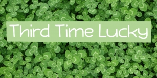 Third Time Lucky (Demo) Font Download