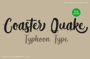 Coaster Quake (Personal Use) Font Download