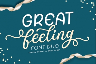 Great Feeling / Lovely Font Duo Font Download