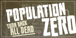 Population Zero BB Font Download