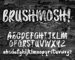 BRUSHMOSH! Font Download