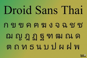Droid Sans Thai Font Download