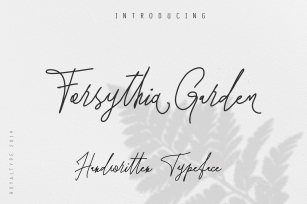 Forsythia Garde Font Download