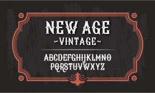 New Age Vintage Font Download
