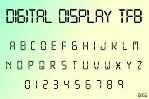 Digital display tfb Font Download