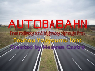 Autobabah Font Download