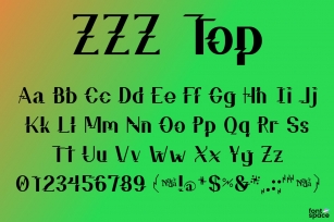 ZZZ Top Font Download