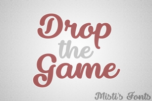 Drop the Game Font Download