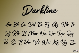 Darkline Brush Scrip Font Download