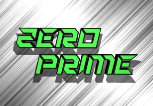 Zero Prime Font Download