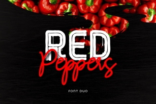 RED Peppers Scrip Font Download