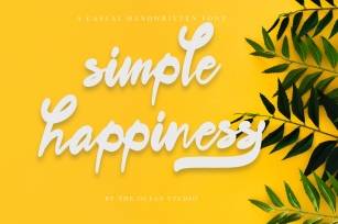 The Simple Happiness Scrip Font Download