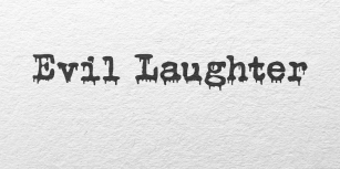 Evil Laughter Font Download