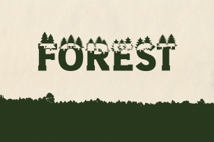 Forest Outdoors Font Font Download