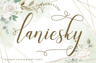 Laniesky - Calligraphy Font Font Download
