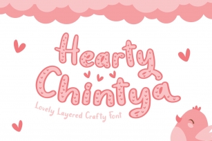 Hearty Chintya - Layered Crafty Font Font Download