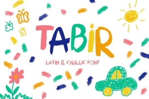 TABIR - handwritten font based on kid handwriting Font Download