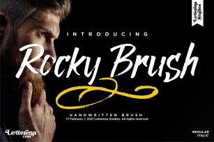 Rocky Brush - Brush Font Font Download
