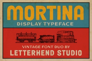 Mortina Font Duo - Display Typeface Font Download