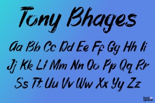 Tony Bhages Font Download