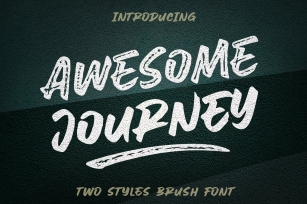 Awesome Journey Brush Font Download