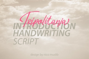 Tripolitania Handwritte Font Download