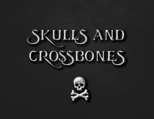 Skulls and Crossbones Font Download