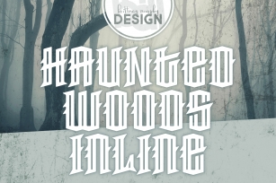Haunted Woods Inline Font Download