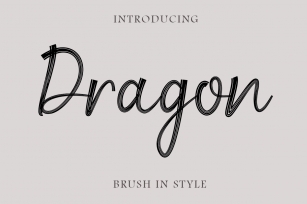 Dragon Brush Scrip Font Download