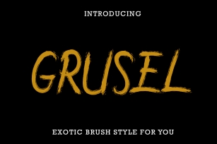 Grusel Hand Brush Font Download