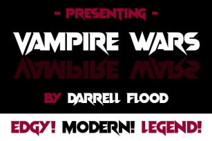 Vampire Wars Font Download
