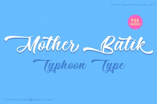 Mother Batik Font Download