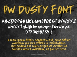 PW Dusty Font Download