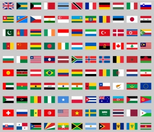 Flags color world Font Download